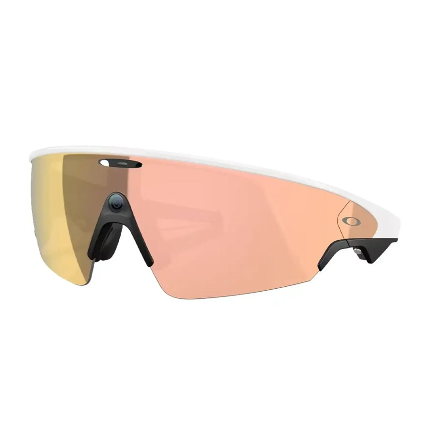 Oakley Meta Vanguard - White Frame with Prizm Rose Gold Lenses (OW8001-0852)