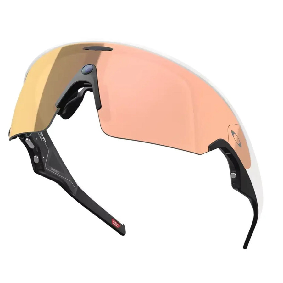 Oakley Meta Vanguard - White Frame with Prizm Rose Gold Lenses (OW8001-0852)