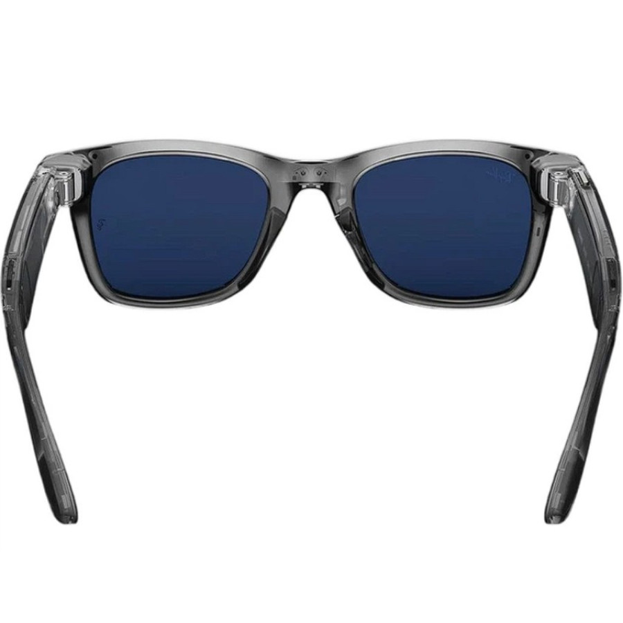 Ray-Ban Meta Wayfarer Gen2 Standard Shiny Transparent Grey Frame/Clear Sapphire Lenses (RW4012 6840MF 53-22)