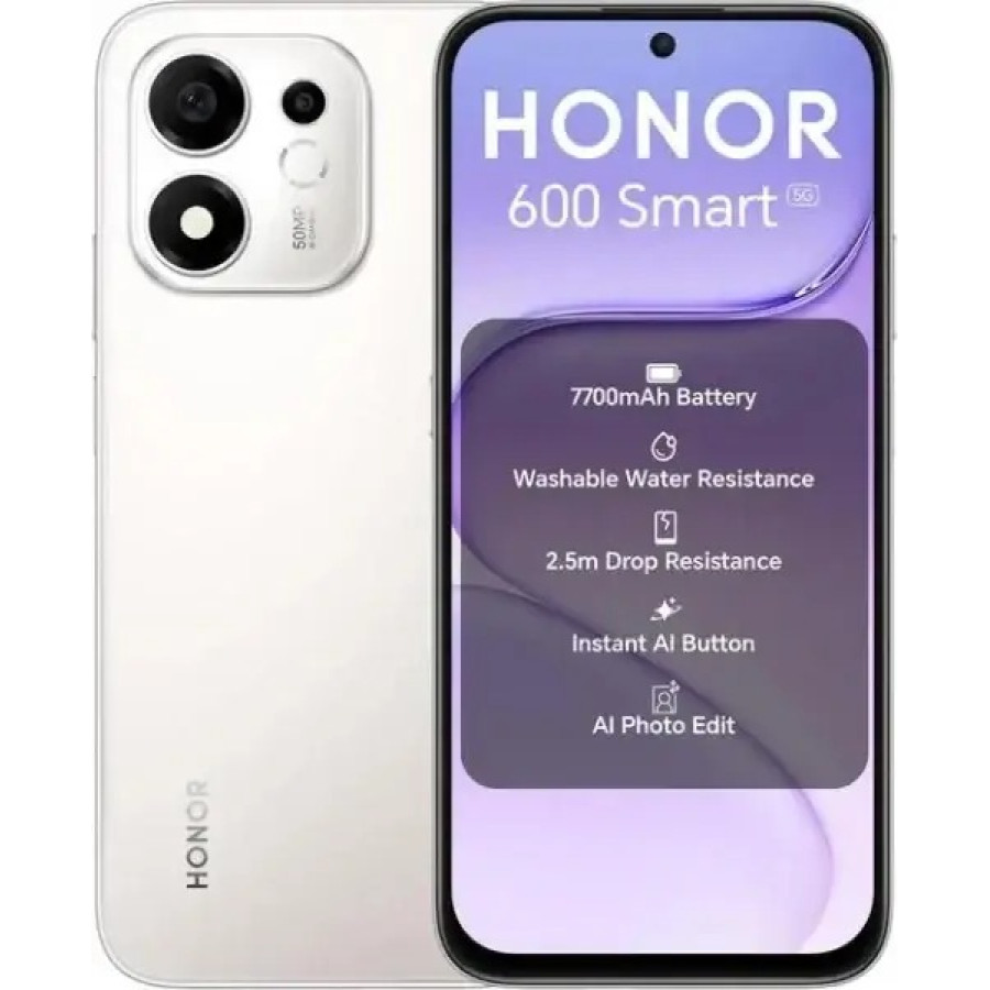 Honor 600 Smart 5G 4/128GB Meteor Silver (no charger) (Global Version)