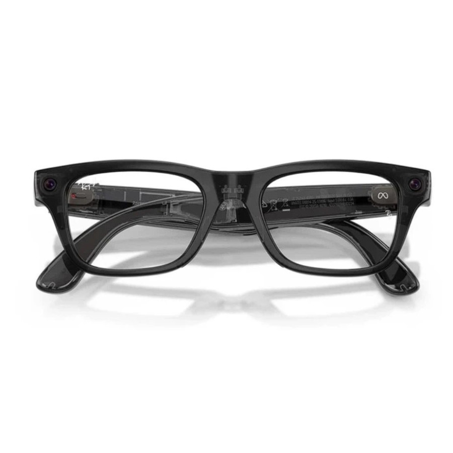 Ray-Ban Meta Blayzer Optics Gen 2 - Transparent Black Frame with Demo Lens (RW7001 8526 54-19)