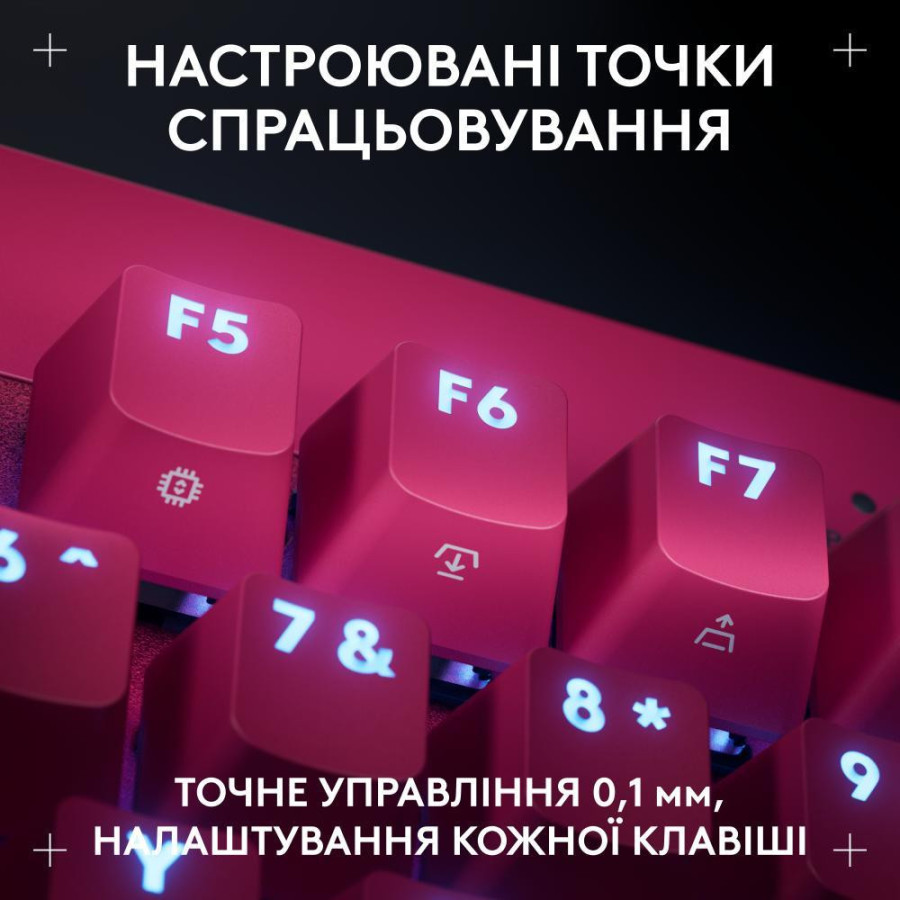 Logitech G Pro X TKL Rapid Linear Magenta (920-013253)