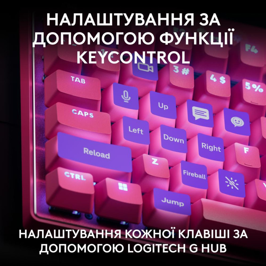 Logitech G Pro X TKL Rapid Linear Magenta (920-013253)
