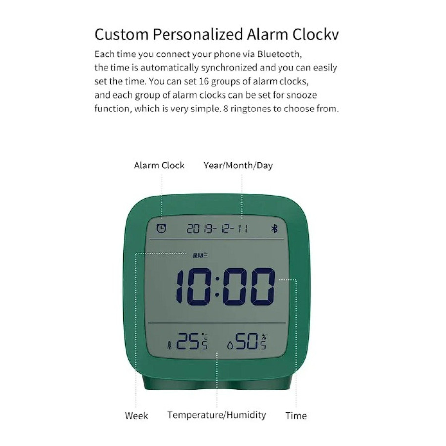 Xiaomi Qingping Bluetooth Alarm Clock Green (CGD1)