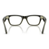 Ray-Ban Meta Blayzer Optics Gen2 Standard - Shiny Transparent Dark Olive / Demo Lens (RW7001 8530 50-19)