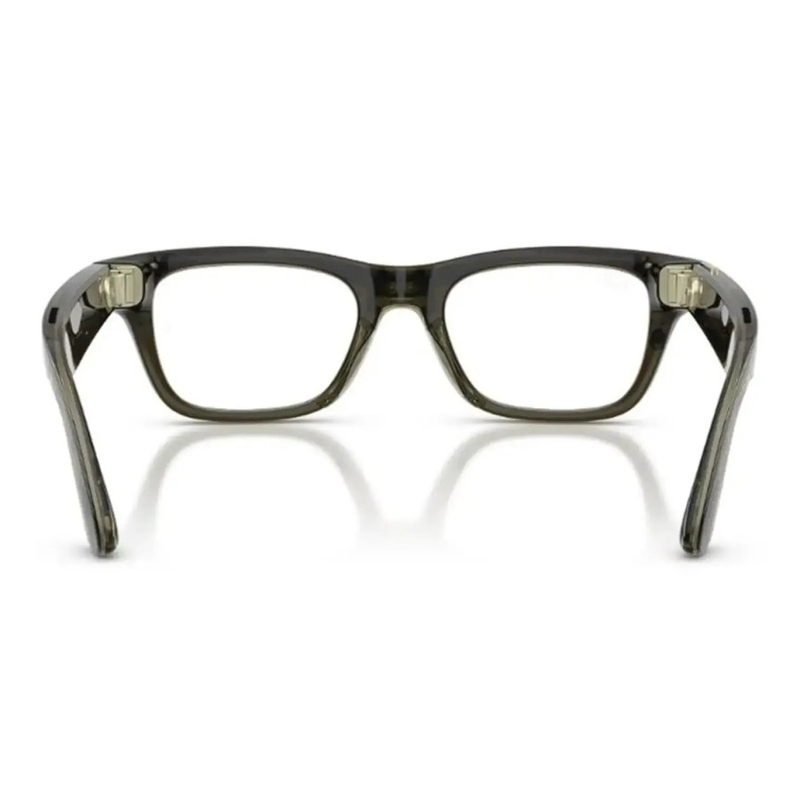 Ray-Ban Meta Blayzer Optics Gen2 Standard - Shiny Transparent Dark Olive / Demo Lens (RW7001 8530 50-19)