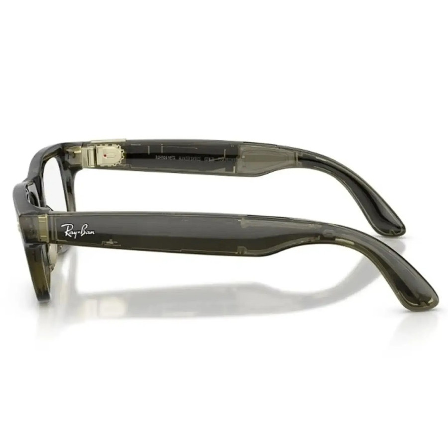 Ray-Ban Meta Blayzer Optics Gen2 Standard - Shiny Transparent Dark Olive / Demo Lens (RW7001 8530 50-19)