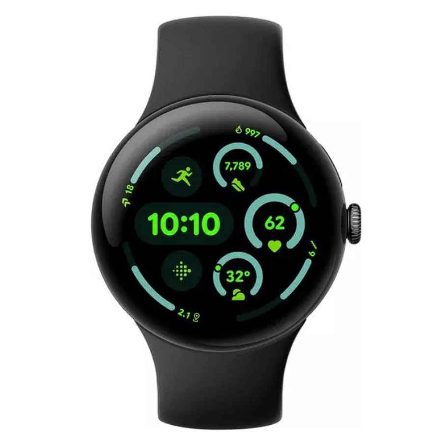 Google Pixel Watch 4 41mm LTE Matte Black Aluminum case/Obsidian Active Band