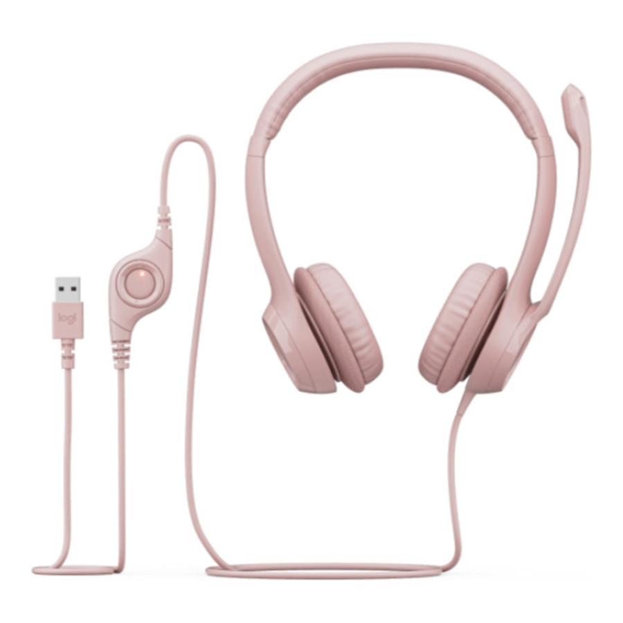 Logitech H390 USB Rose (981-001281)