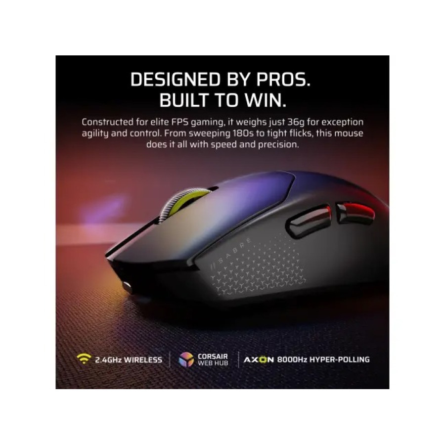 Corsair Sabre V2 Pro Ultralight Wireless Black