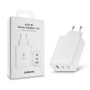 Samsung 65W Power Adapter Trio (w/o cable) White (EP-T6530NWE) (High Copy)