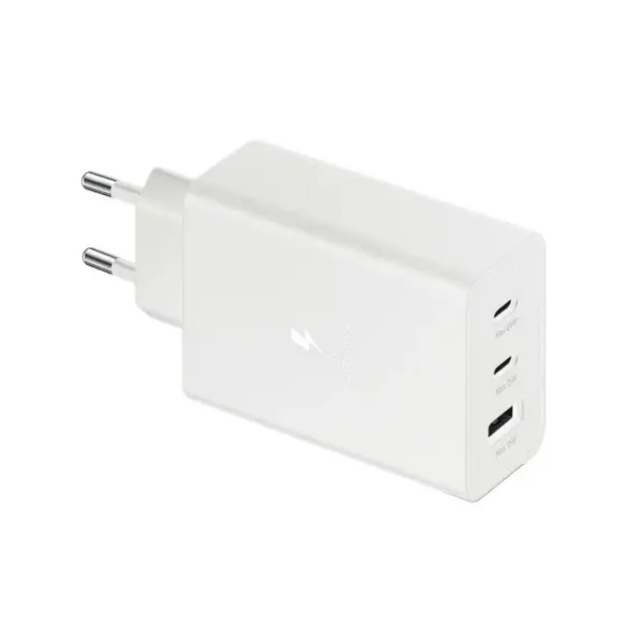 Samsung 65W Power Adapter Trio (w/o cable) White (EP-T6530NWE) (High Copy)