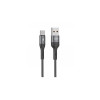 Aspor AC-53 USB кабель Type-C Nylon Braided Fast Charge 5A/1м- темно-сірий