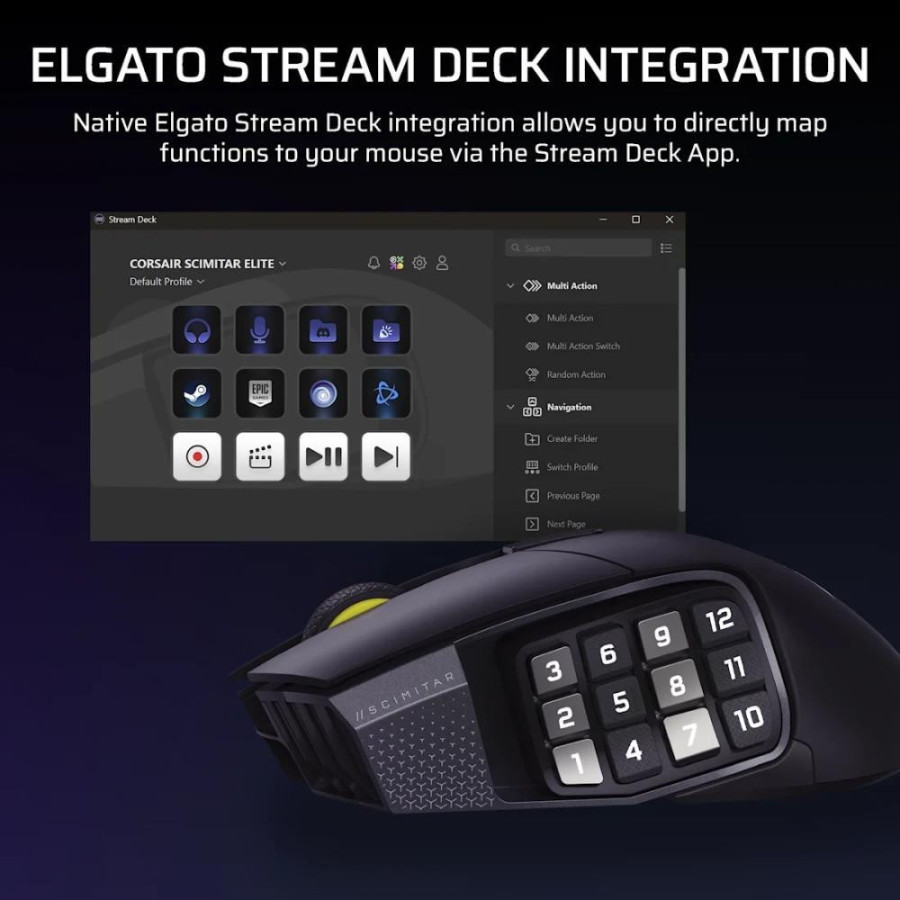Corsair Scimitar Elite Wireless SE MMO Black (CH-9314014)