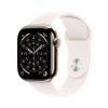 Apple Watch Series 11 GPS + Cellular 42mm Gold Titanium Case w. Light Blush Sport Band - S/M (MF8W4)