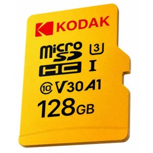 Kodak microSDXC ULTRA PERFORMANCE Class 10 UHS-1 U3 V30 A1 128 ГБ (EKMSDM128GXC10HPRK)