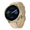 Garmin Venu 4 41 mm Lunar Gold with Light Sand Leather Band (010-03013-03)