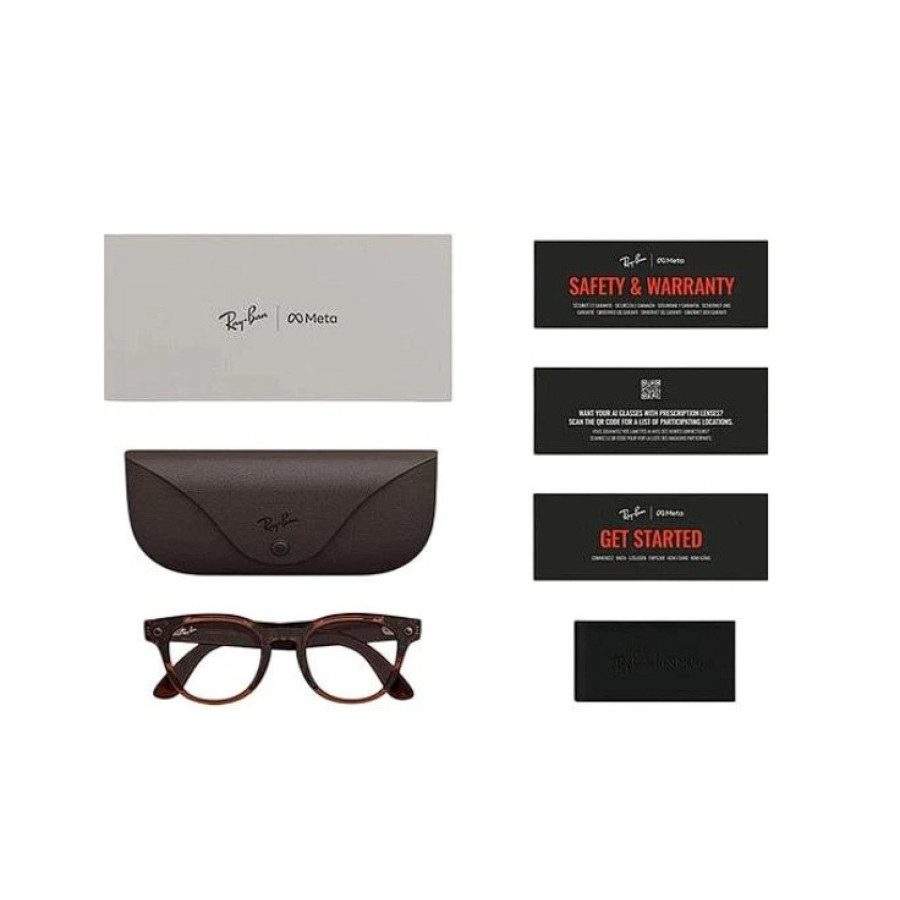 Ray-Ban Meta Scriber Optics Gen 2 - Transparent Umber Frame with Demo Lens (RW7002 8532 49-22)