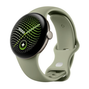 Google Pixel Watch 5 41mm Wi-Fi Satin Pyrite Aluminum case / Olive Active Band