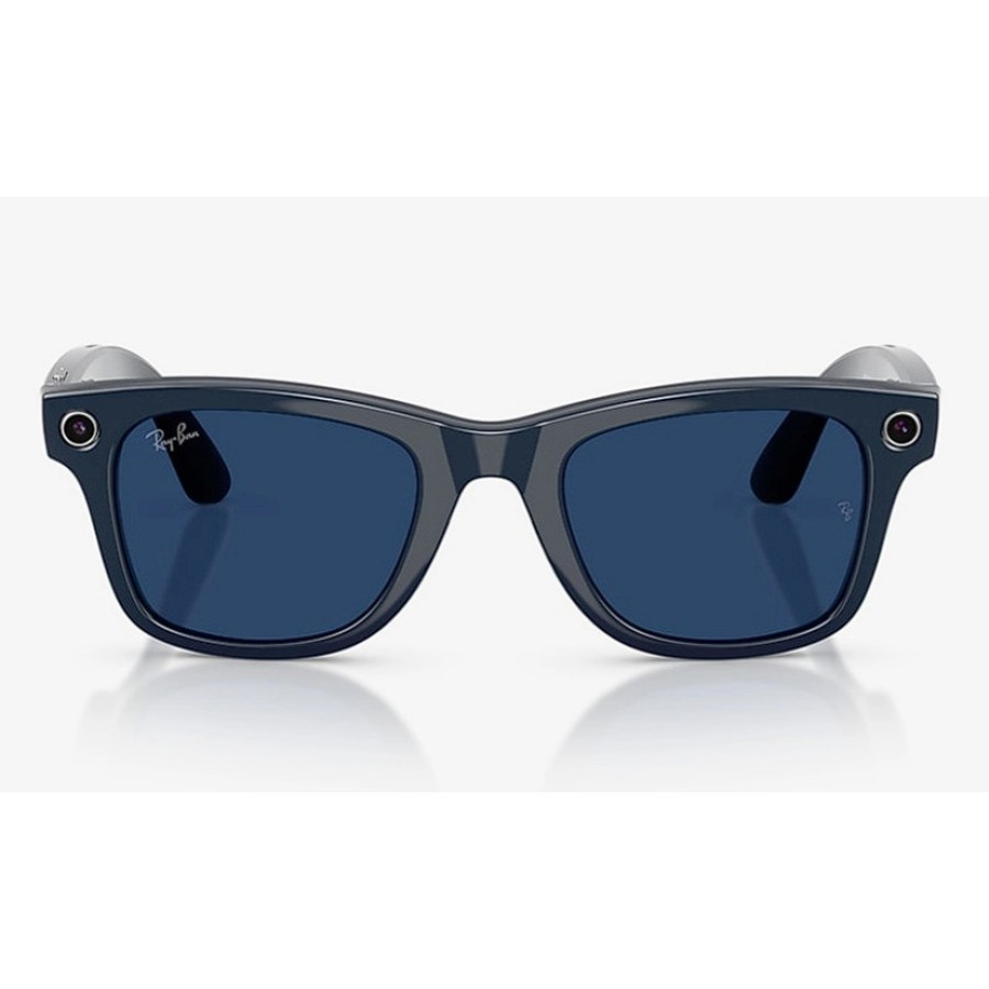 Ray-Ban Meta Wayfarer Gen2 Large Shiny Cosmic Blue Frame/Clear to Sapphire Transit.Lens RW4012 6628MF 53-22