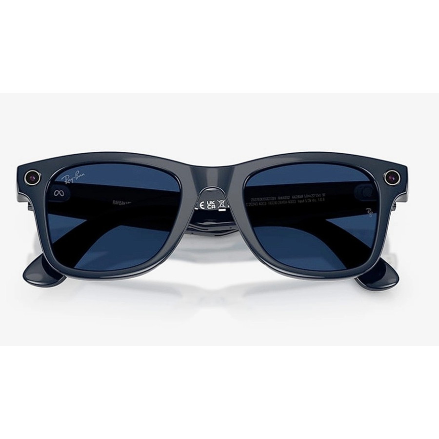 Ray-Ban Meta Wayfarer Gen2 Large Shiny Cosmic Blue Frame/Clear to Sapphire Transit.Lens RW4012 6628MF 53-22