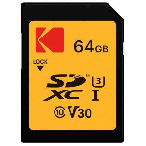 Kodak SDXC ULTRA PERFORMANCE Class 10 UHS-I U3 V30 A1 64 ГБ (EKMSD64GXC10HPRK)
