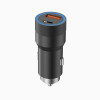 Aspor A909 Автомобільний зарядний пристрій PD Metal (USB/USB-C/3.4A/38W) LED- чорний