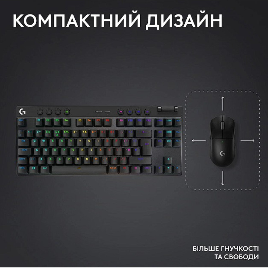 Logitech G Pro X TKL LightSpeed Black (920-012136,920-012123)