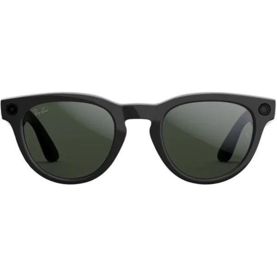 Ray-Ban Meta Headliner Gen2 HighBridge Fit Shiny Black/Clear-Graphite Green Transitions RW4013 601/1M 50-23