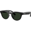 Ray-Ban Meta Headliner Gen2 HighBridge Fit Shiny Black/Clear-Graphite Green Transitions RW4013 601/1M 50-23