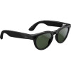 Ray-Ban Meta Headliner Gen2 HighBridge Fit Shiny Black/Clear-Graphite Green Transitions RW4013 601/1M 50-23