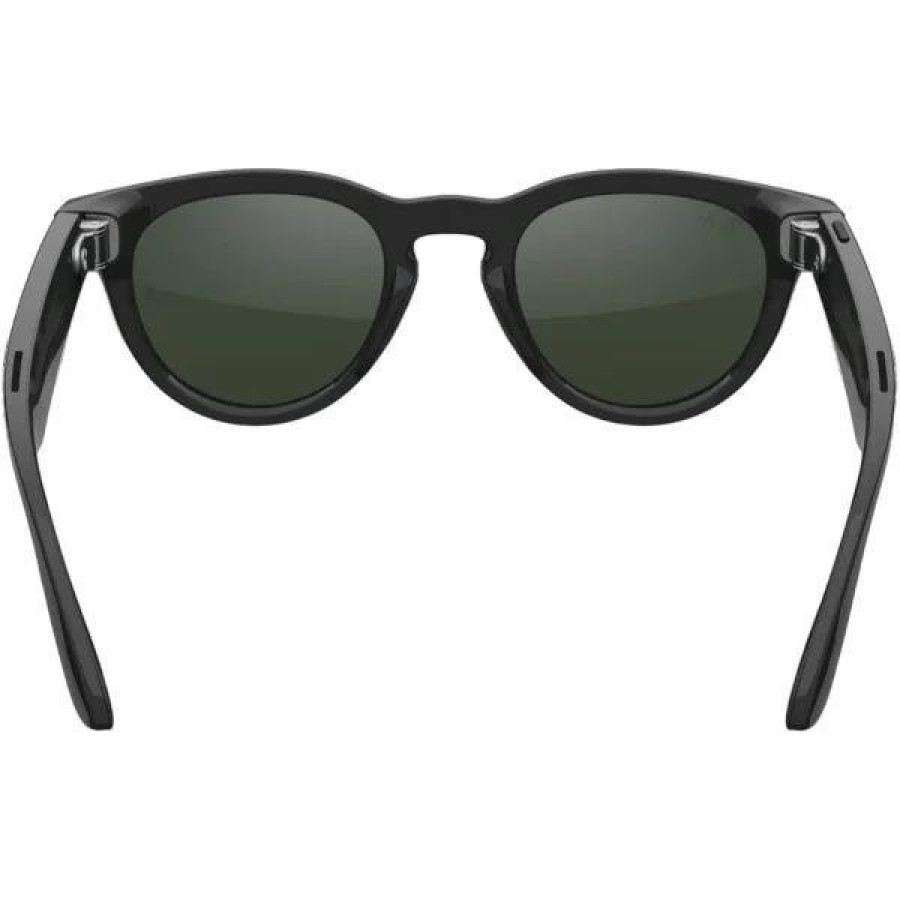 Ray-Ban Meta Headliner Gen2 HighBridge Fit Shiny Black/Clear-Graphite Green Transitions RW4013 601/1M 50-23