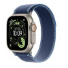 Apple Watch Ultra 3 GPS + Cellular 49mm Natural Tit. Case w. Blue/Bright Blue Trail Loop - M/L (MEWU4)