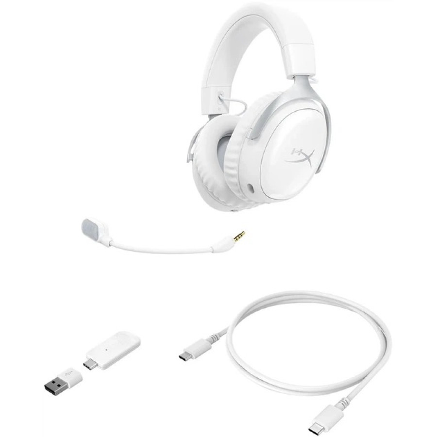 HyperX Cloud III S Wireless White (AX6G1AA)