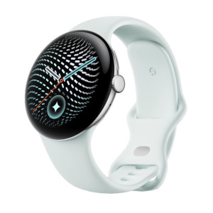 Google Pixel Watch 5 41mm Wi-Fi Polished Silver Aluminum case / Fog Active Band