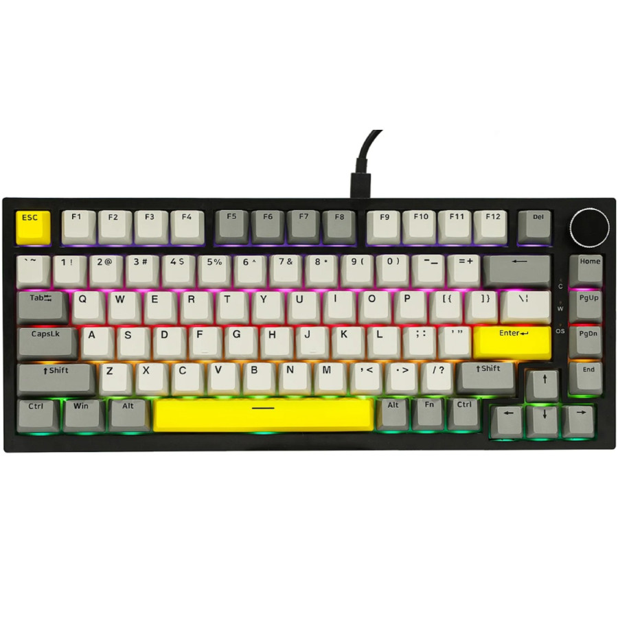 Ajazz AK820-Moon Switch-Gray White Yellow-RGB-DIY