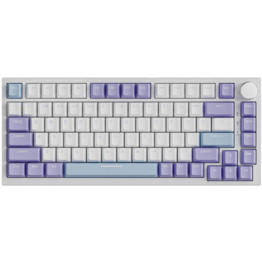 Ajazz AK820-Sea Salt Switch-Blue White Purple-RGB-DIY