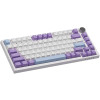 Ajazz AK820-Sea Salt Switch-Blue White Purple-RGB-DIY