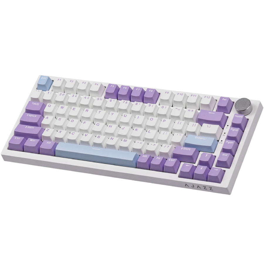 Ajazz AK820-Sea Salt Switch-Blue White Purple-RGB-DIY