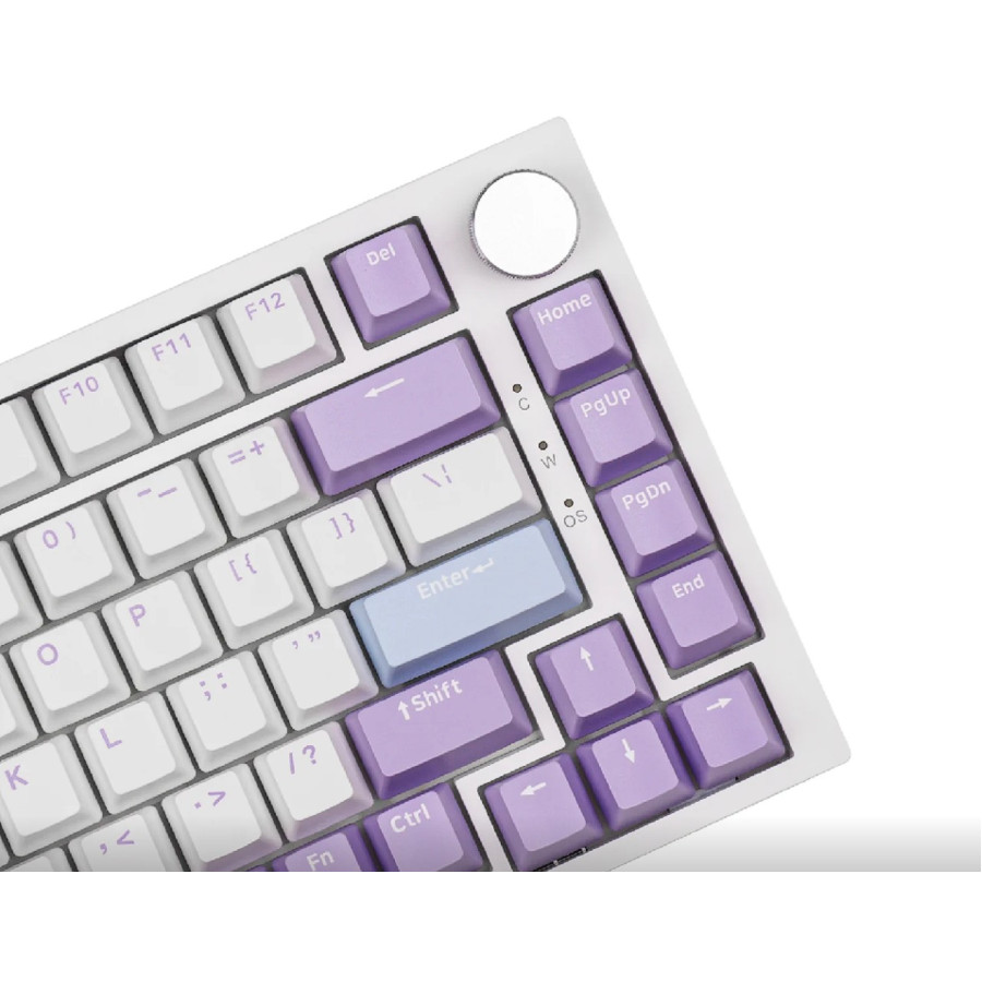 Ajazz AK820-Sea Salt Switch-Blue White Purple-RGB-DIY