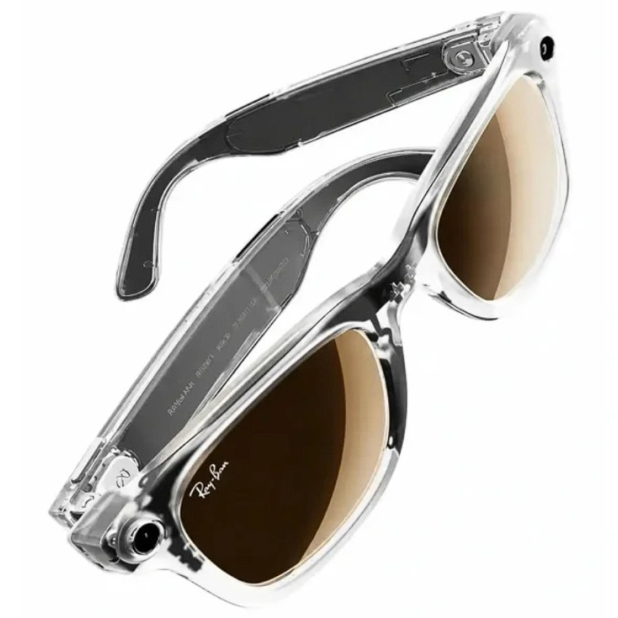 Ray-Ban Meta Wayfarer Gen 2 Lim.Ed. Stand.Matte Transparent Frame/Brown Mirror Gold (RW4012 6770P 50-22)
