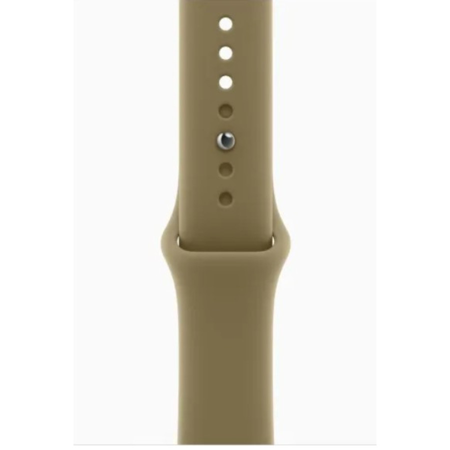 Apple Watch Series 12 GPS 46mm Dark Bronze Aluminum Case with Olive Sport Band S/M (MJEQ4)
