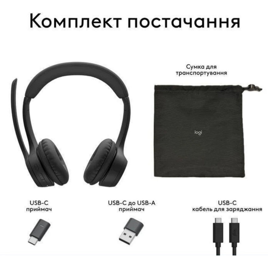Logitech Zone 305 Midnight Black (981-001453, 981-001459)