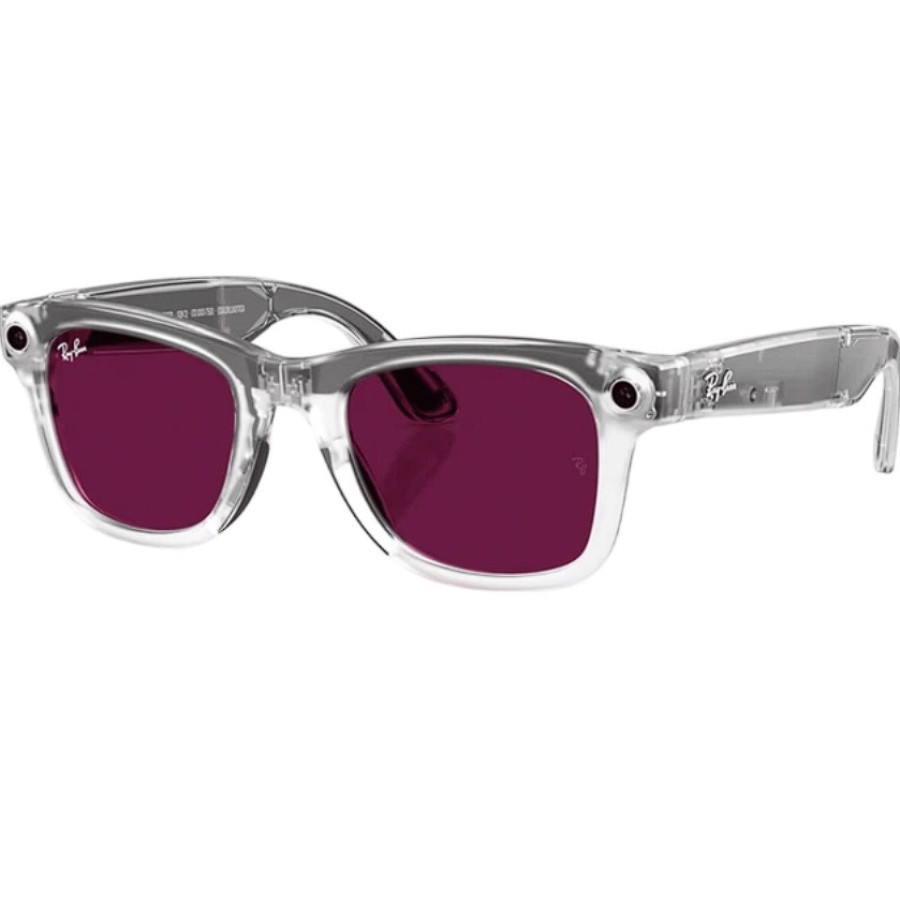 Ray-Ban Meta Wayfarer Gen 2 Lim.Ed. Stand.Matte Transparent Frame/Clear/Ruby Tr.Lens (RW4012 6770MI 50-22)