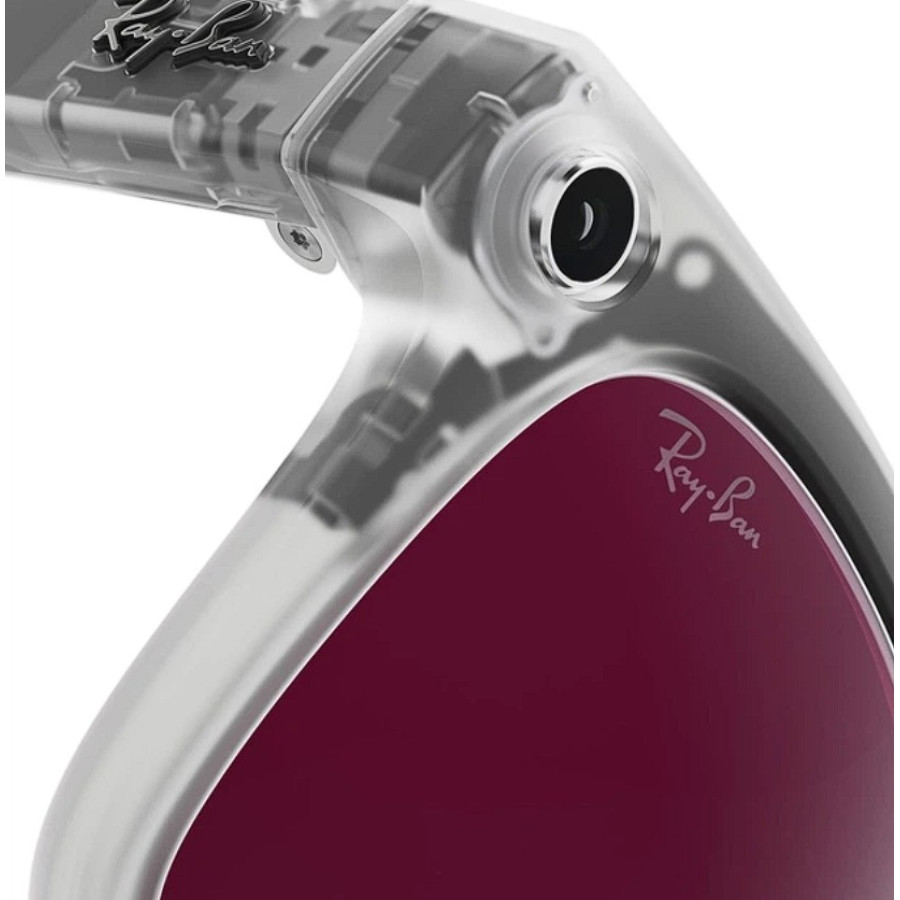 Ray-Ban Meta Wayfarer Gen 2 Lim.Ed. Stand.Matte Transparent Frame/Clear/Ruby Tr.Lens (RW4012 6770MI 50-22)