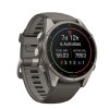 Garmin Fenix 9 43mm Titanium with Pebble Gray Silicone Band (010-04761-10/11)
