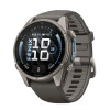 Garmin Fenix 9 43mm Titanium with Pebble Gray Silicone Band (010-04761-10/11)