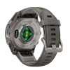 Garmin Fenix 9 43mm Titanium with Pebble Gray Silicone Band (010-04761-10/11)