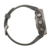 Garmin Fenix 9 43mm Titanium with Pebble Gray Silicone Band (010-04761-10/11)