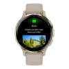 Garmin Venu 3S Soft Gold S. Steel Bezel w. French Gray Case and S. Band (010-02785-02)